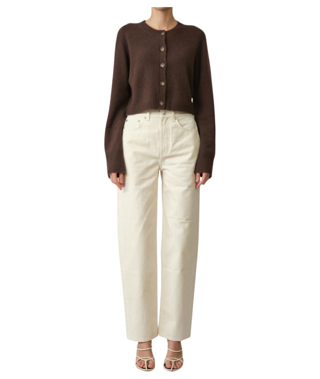 LOULOU STUDIO Коричневый кашемировый кардиган, фото 1