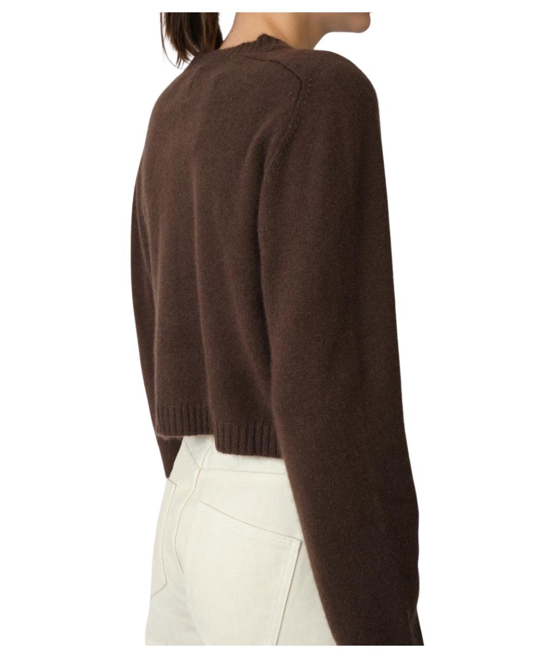 LOULOU STUDIO Коричневый кашемировый кардиган, фото 5