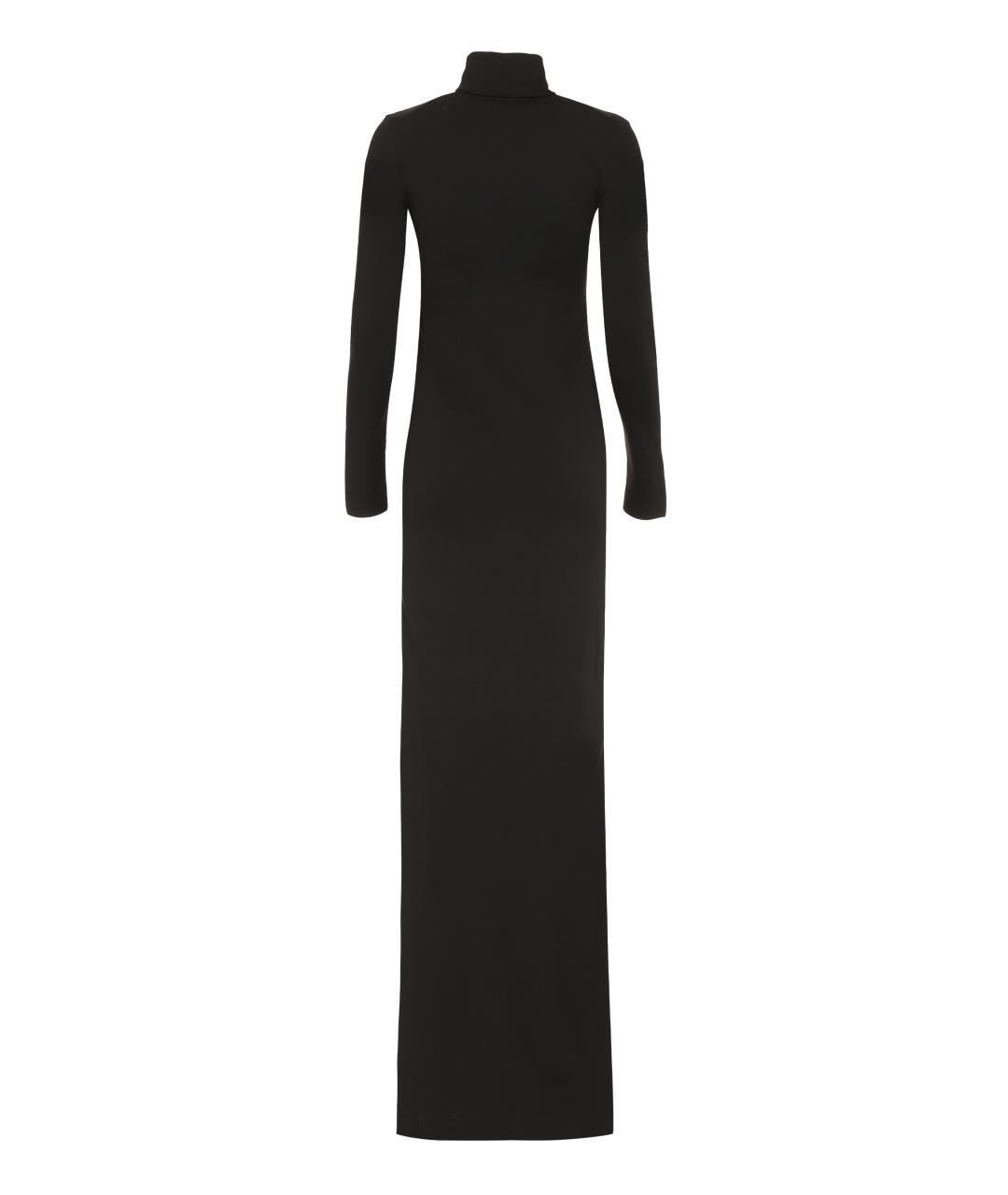 SAINT LAURENT Черное шерстяное вечернее платье, фото 2