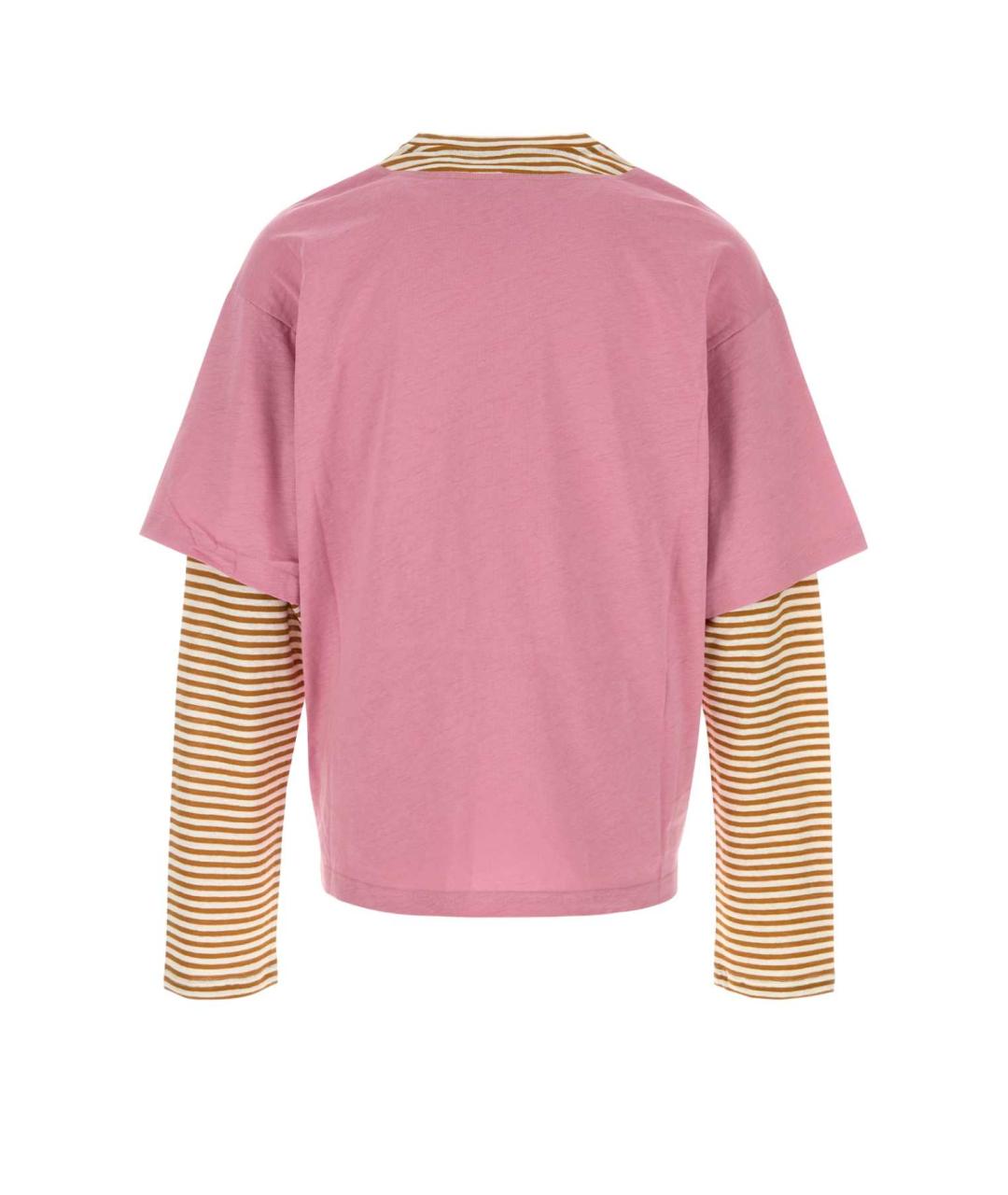 MARNI Розовая хлопковая футболка, фото 2