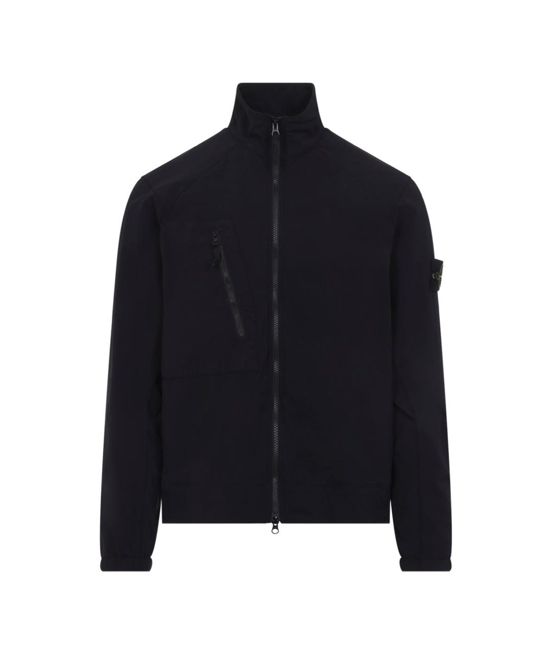STONE ISLAND Черная полиамидовая куртка, фото 1