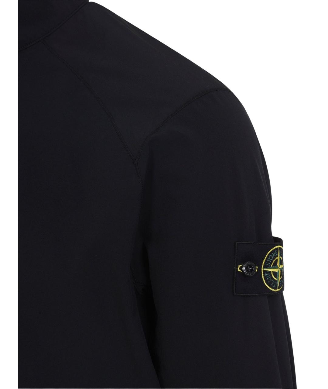 STONE ISLAND Черная полиамидовая куртка, фото 4