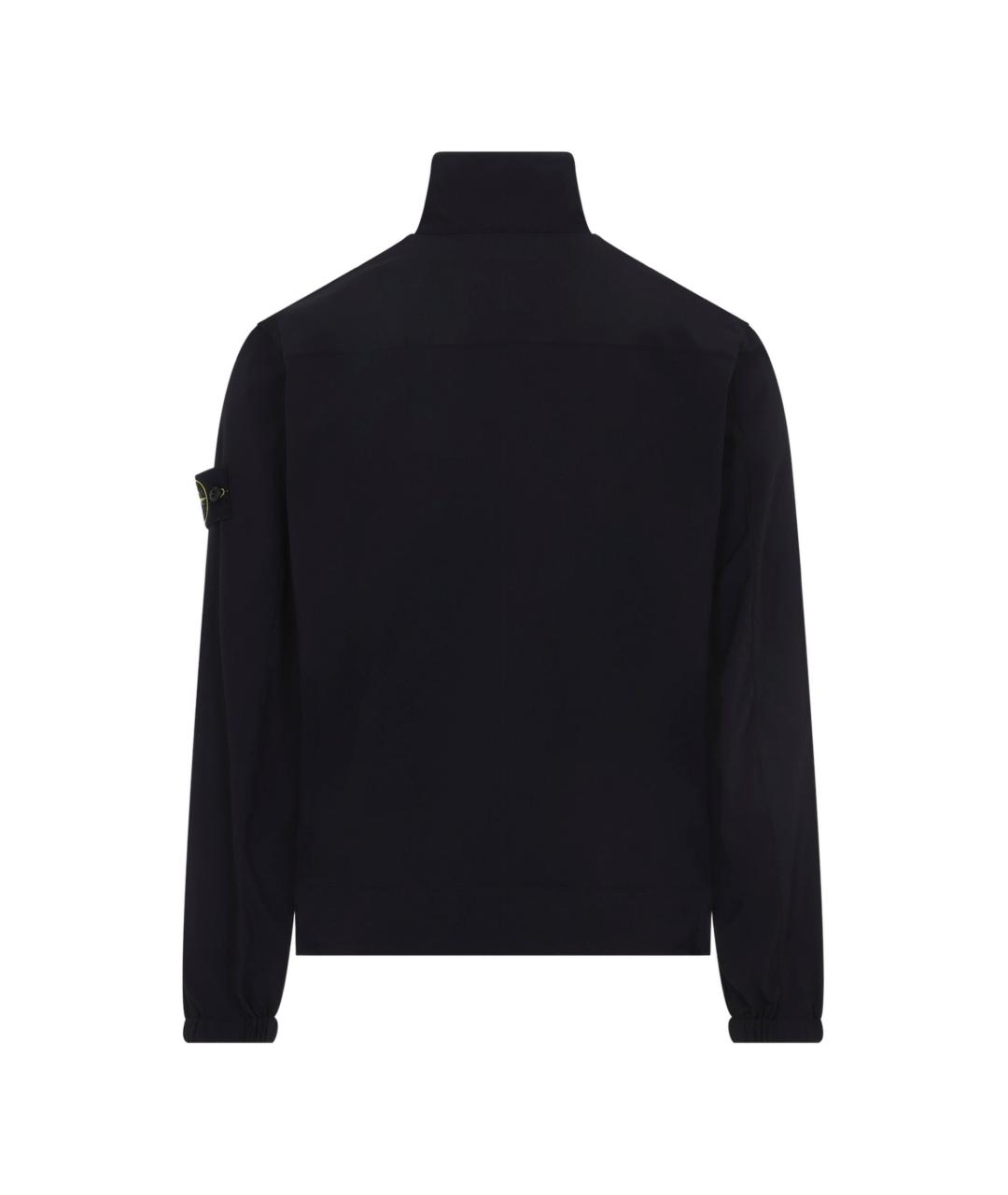 STONE ISLAND Черная полиамидовая куртка, фото 2