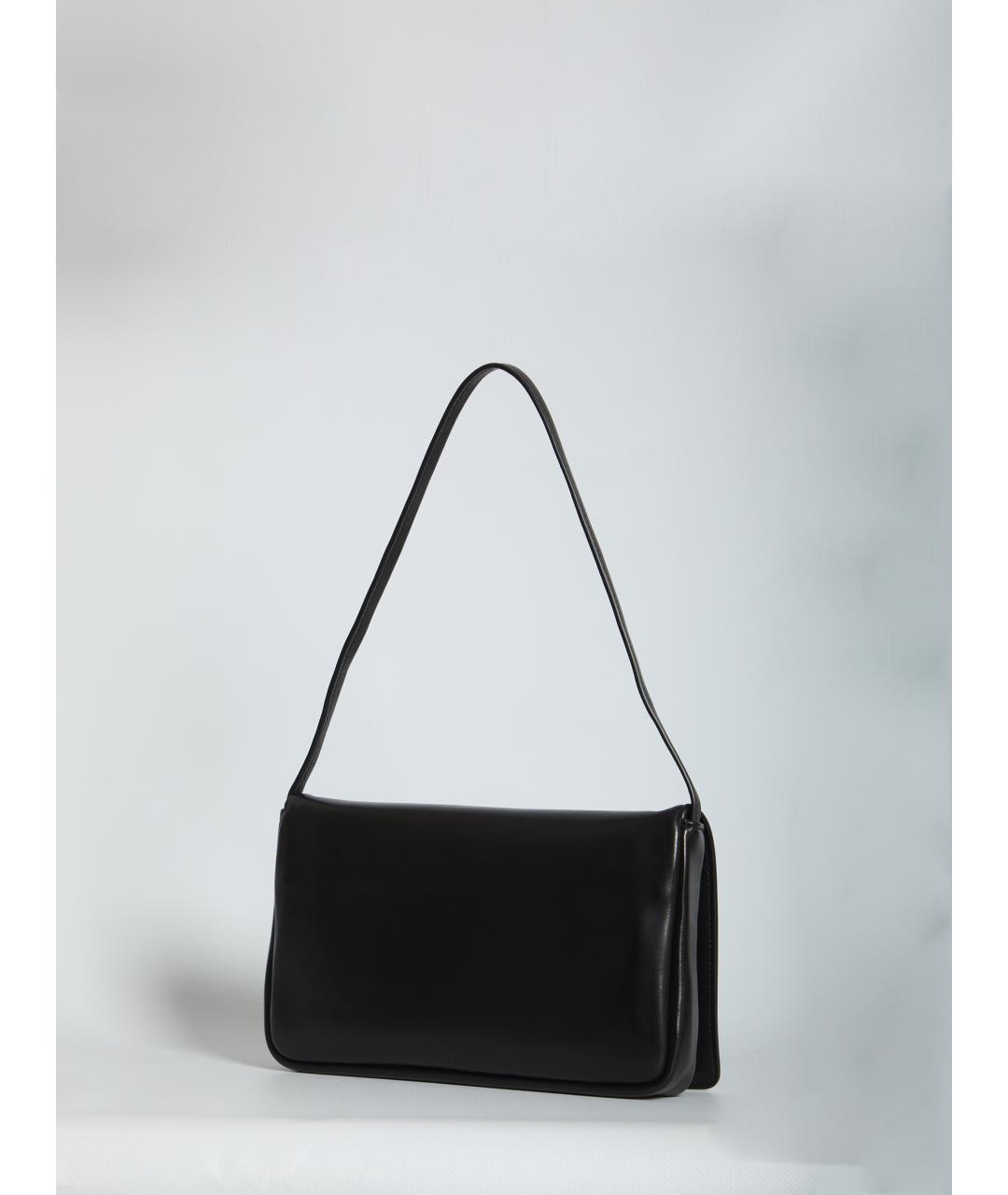 THE ROW Черная кожаная сумка через плечо, фото 2