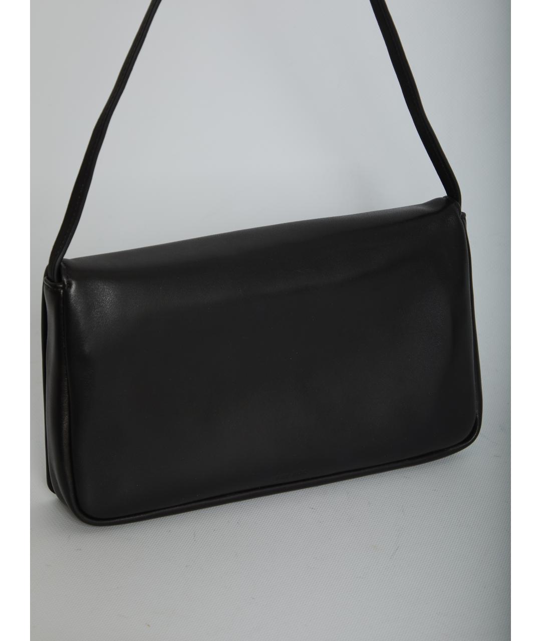 THE ROW Черная кожаная сумка через плечо, фото 3