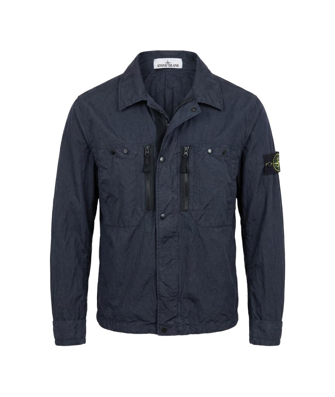 STONE ISLAND Синяя кэжуал рубашка, фото 1