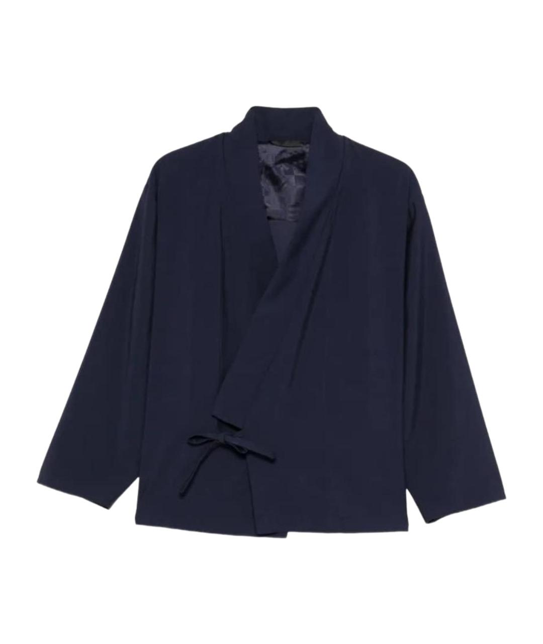 KENZO Темно-синий вискозный пиджак, фото 1