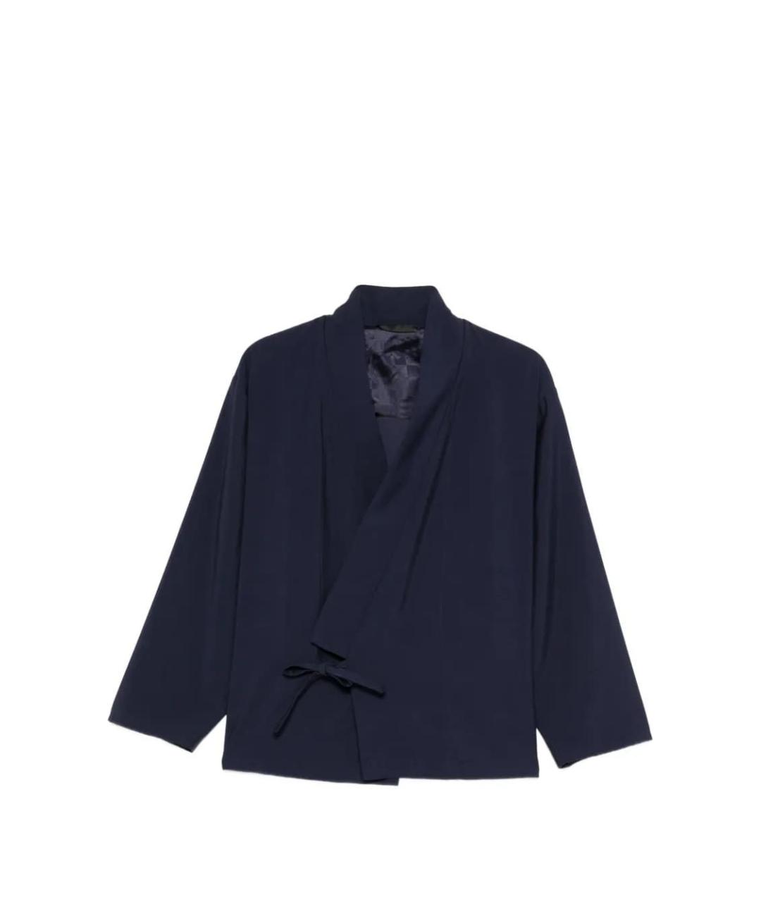 KENZO Темно-синий вискозный пиджак, фото 5