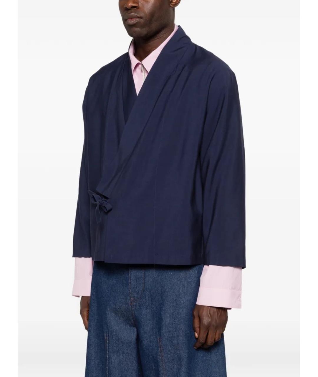 KENZO Темно-синий вискозный пиджак, фото 2