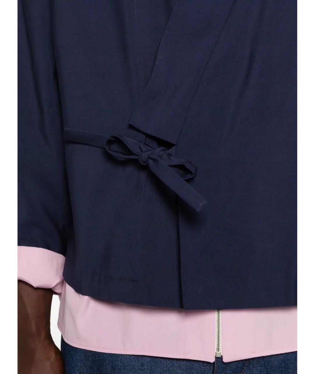 KENZO Темно-синий вискозный пиджак, фото 4
