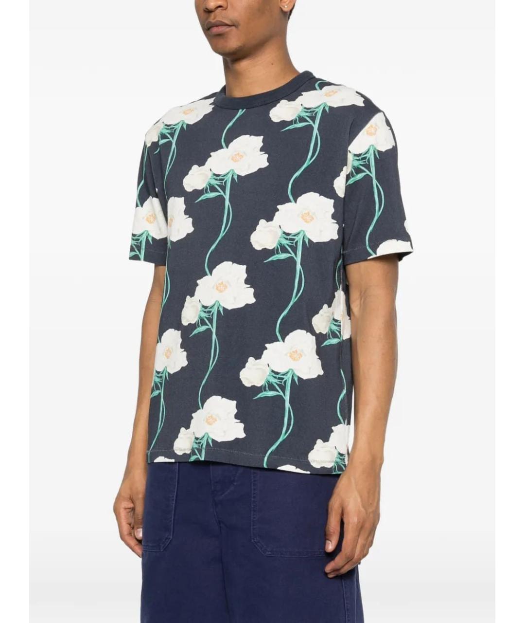 KENZO Синяя хлопковая футболка, фото 2