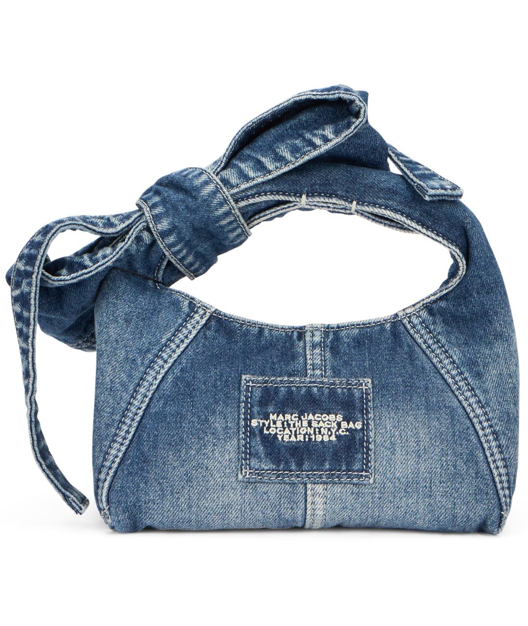 MARC JACOBS Синяя хлопковая сумка через плечо, фото 4