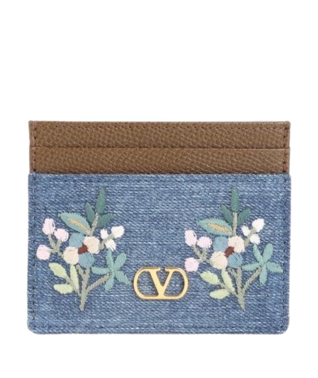 VALENTINO Синий кардхолдер, фото 1