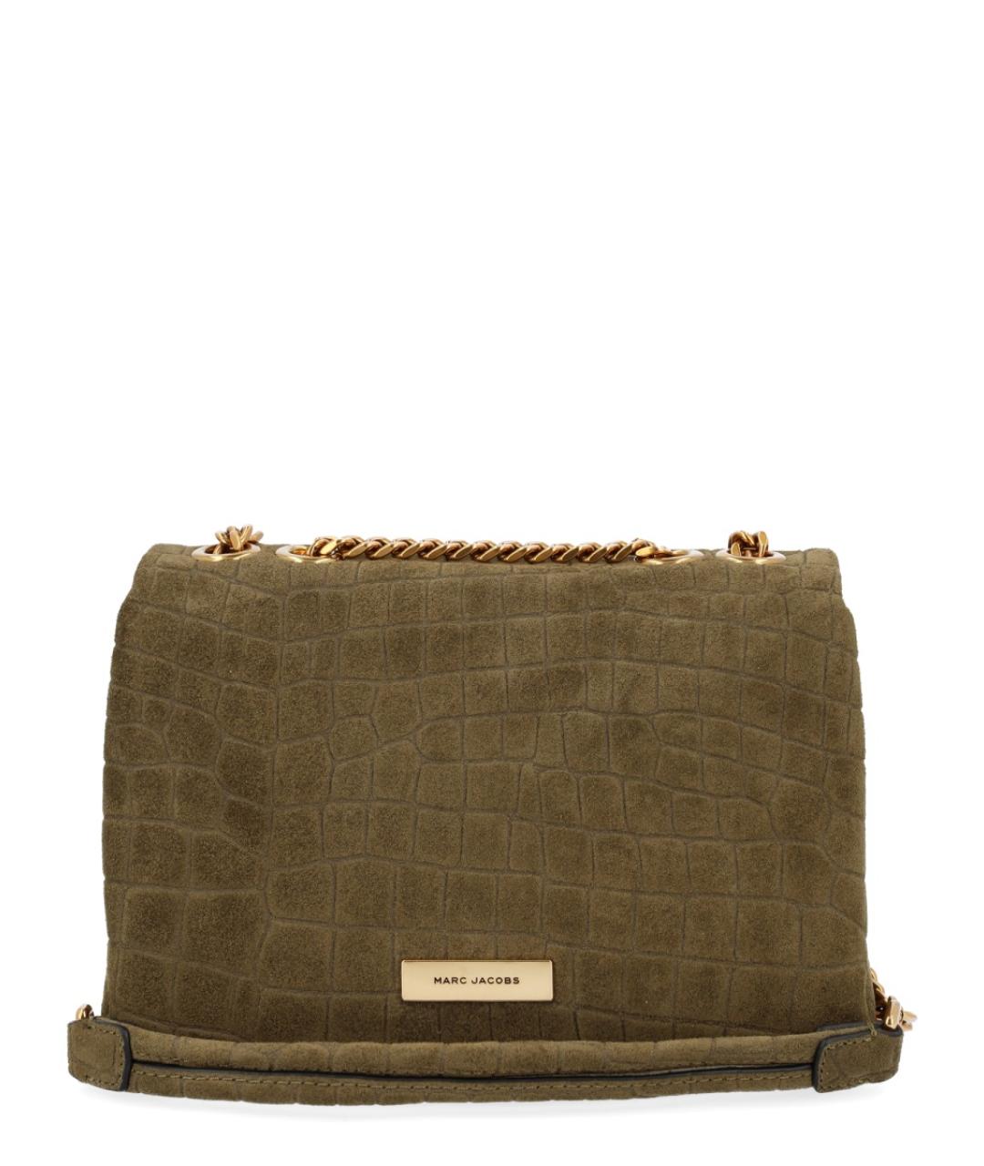 MARC JACOBS Зеленая замшевая сумка через плечо, фото 3