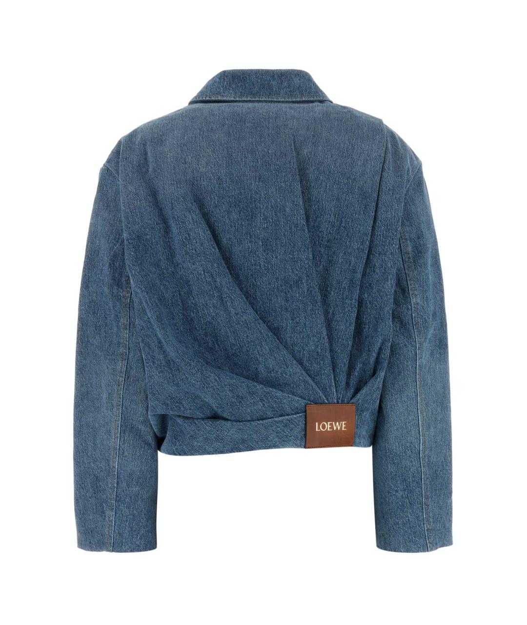 LOEWE Голубая хлопковая куртка, фото 2