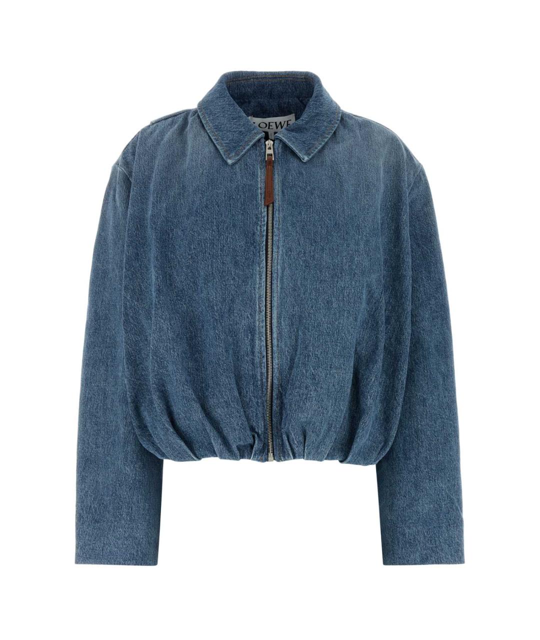 LOEWE Голубая хлопковая куртка, фото 1