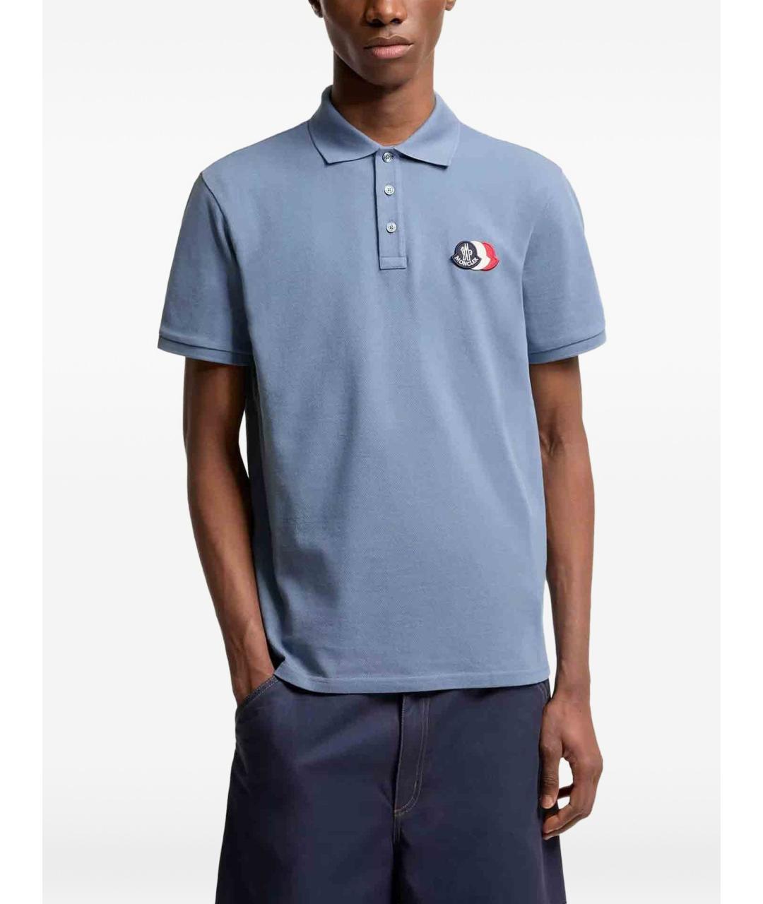 MONCLER Хлопковое поло с коротким рукавом, фото 2