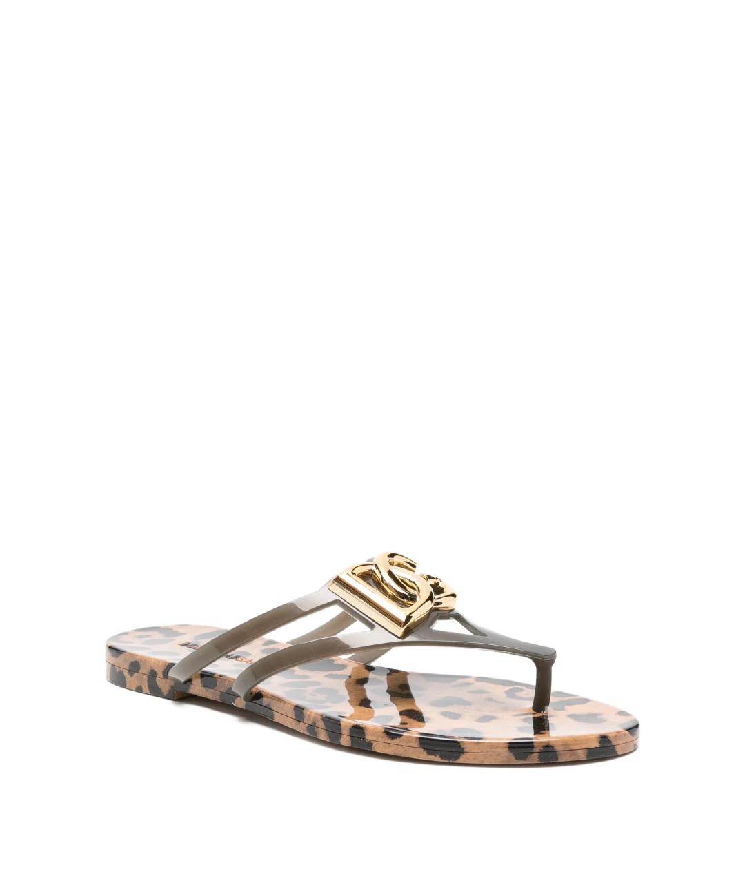 DOLCE&GABBANA Мульти шлепанцы, фото 2