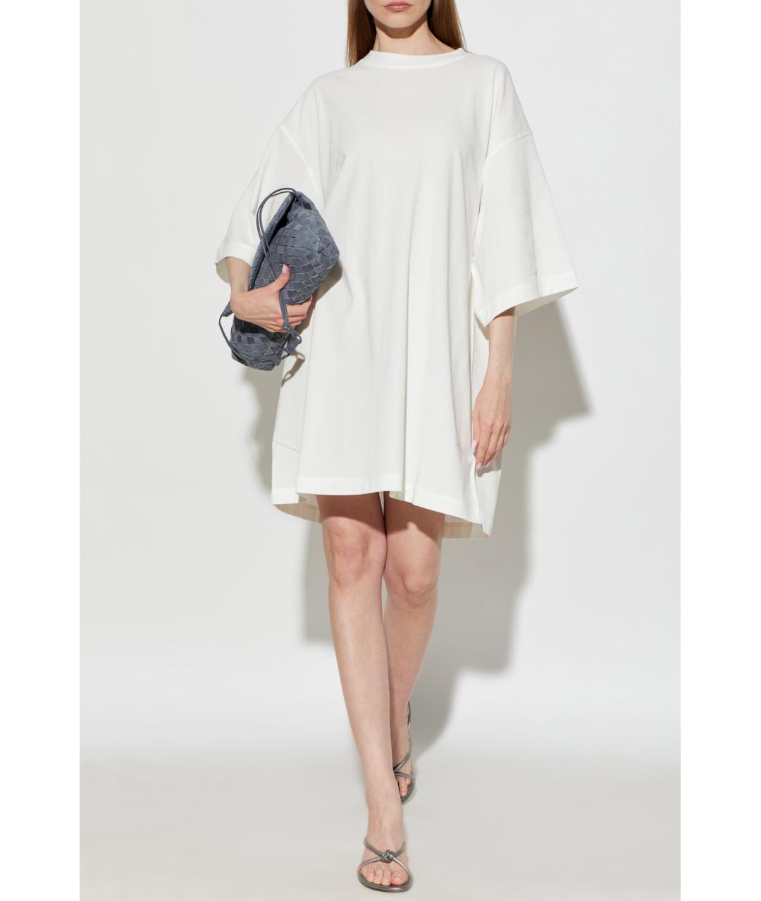 BOTTEGA VENETA Белая хлопковая футболка, фото 2