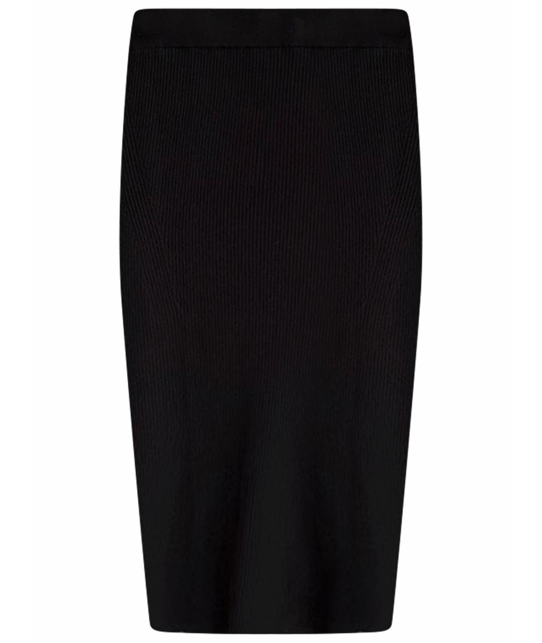 BRUNELLO CUCINELLI Черная хлопковая юбка миди, фото 1