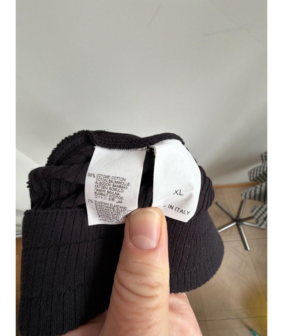 BRUNELLO CUCINELLI Черная хлопковая юбка миди, фото 6