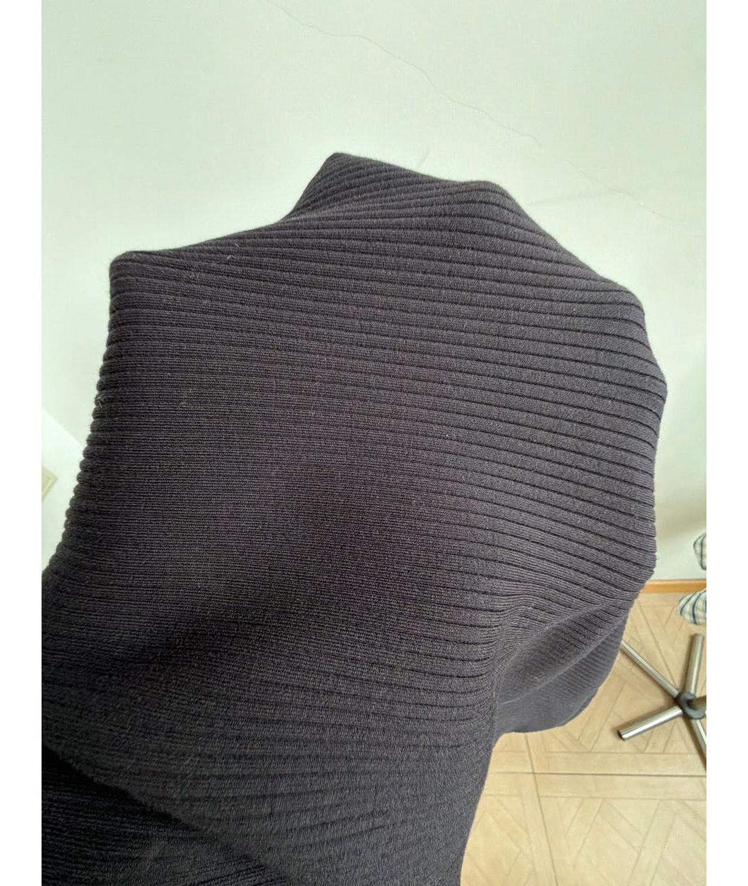 BRUNELLO CUCINELLI Черная хлопковая юбка миди, фото 8