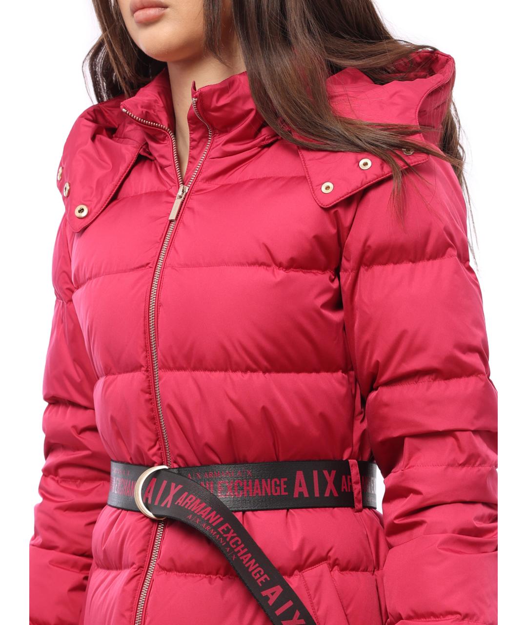 ARMANI EXCHANGE Фуксия полиэстеровый пуховик, фото 4
