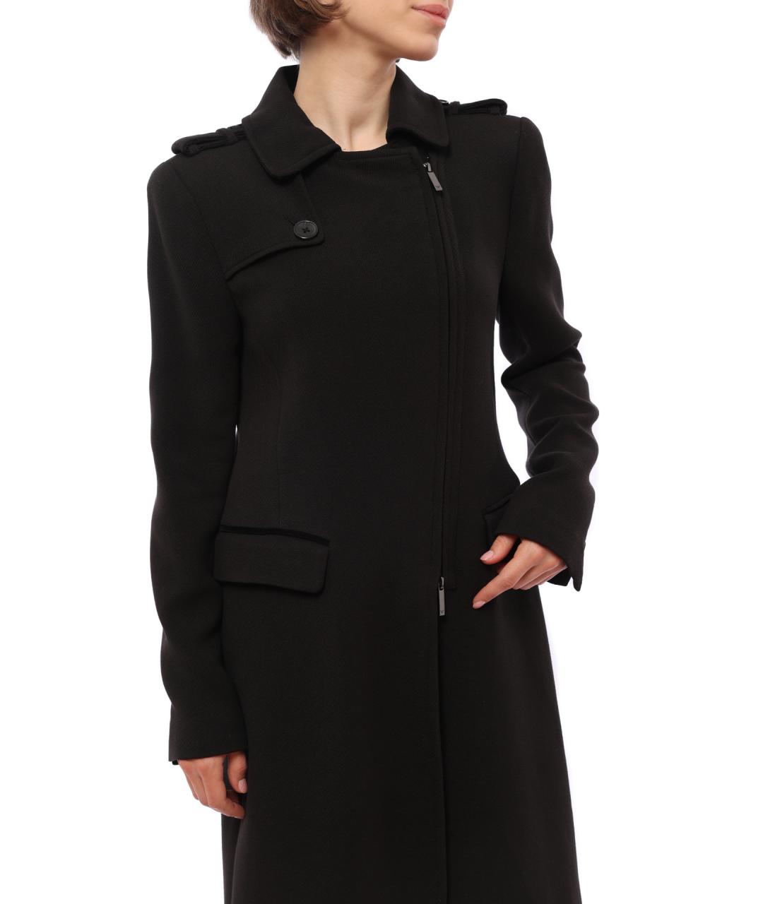 EMPORIO ARMANI Черное пальто, фото 3