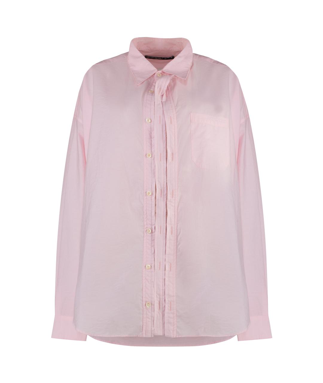 Y/PROJECT Розовая хлопковая рубашка, фото 1