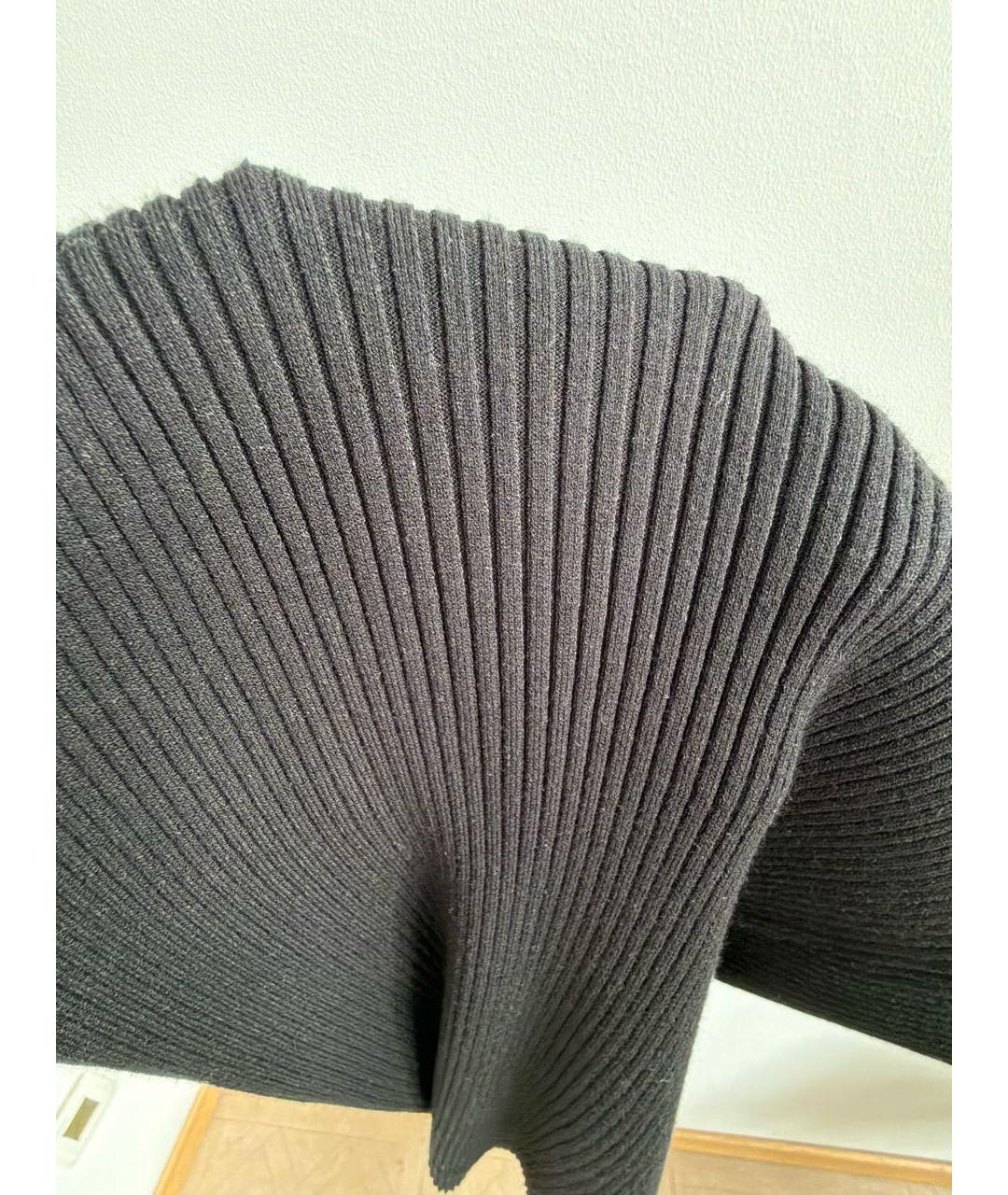 P.A.R.O.S.H. Черная вискозная юбка миди, фото 8