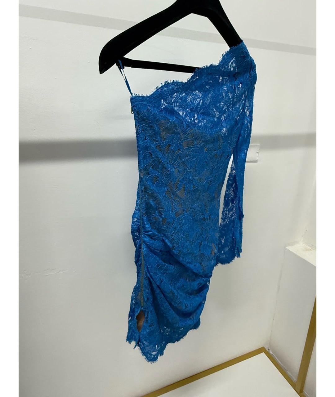 EMILIO PUCCI Синее хлопковое коктейльное платье, фото 2