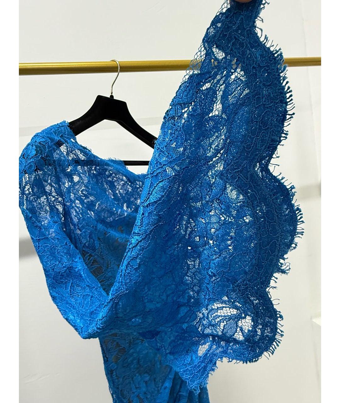 EMILIO PUCCI Синее хлопковое коктейльное платье, фото 5