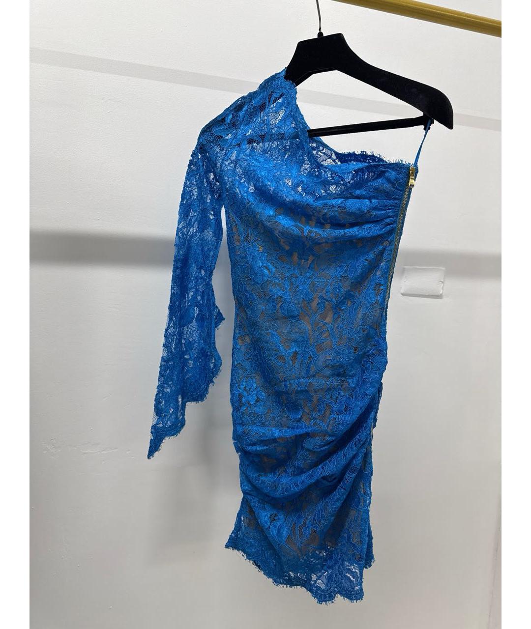 EMILIO PUCCI Синее хлопковое коктейльное платье, фото 6