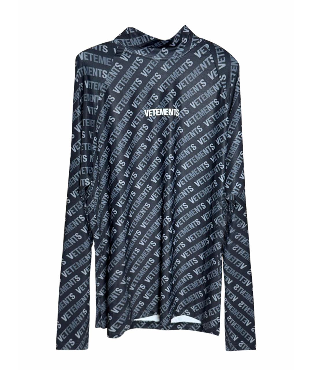 VETEMENTS Черная водолазка, фото 1