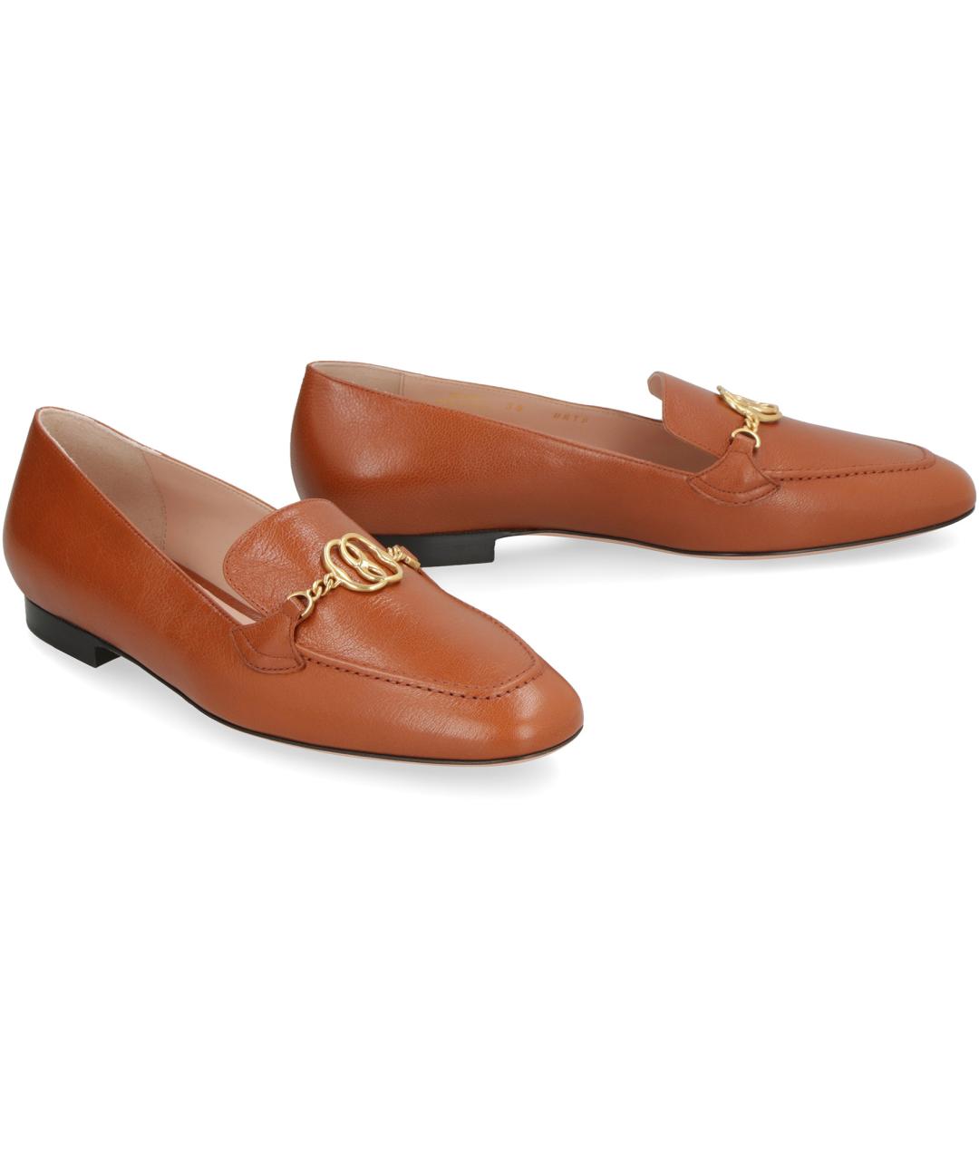 BALLY Коричневые кожаные лоферы, фото 2