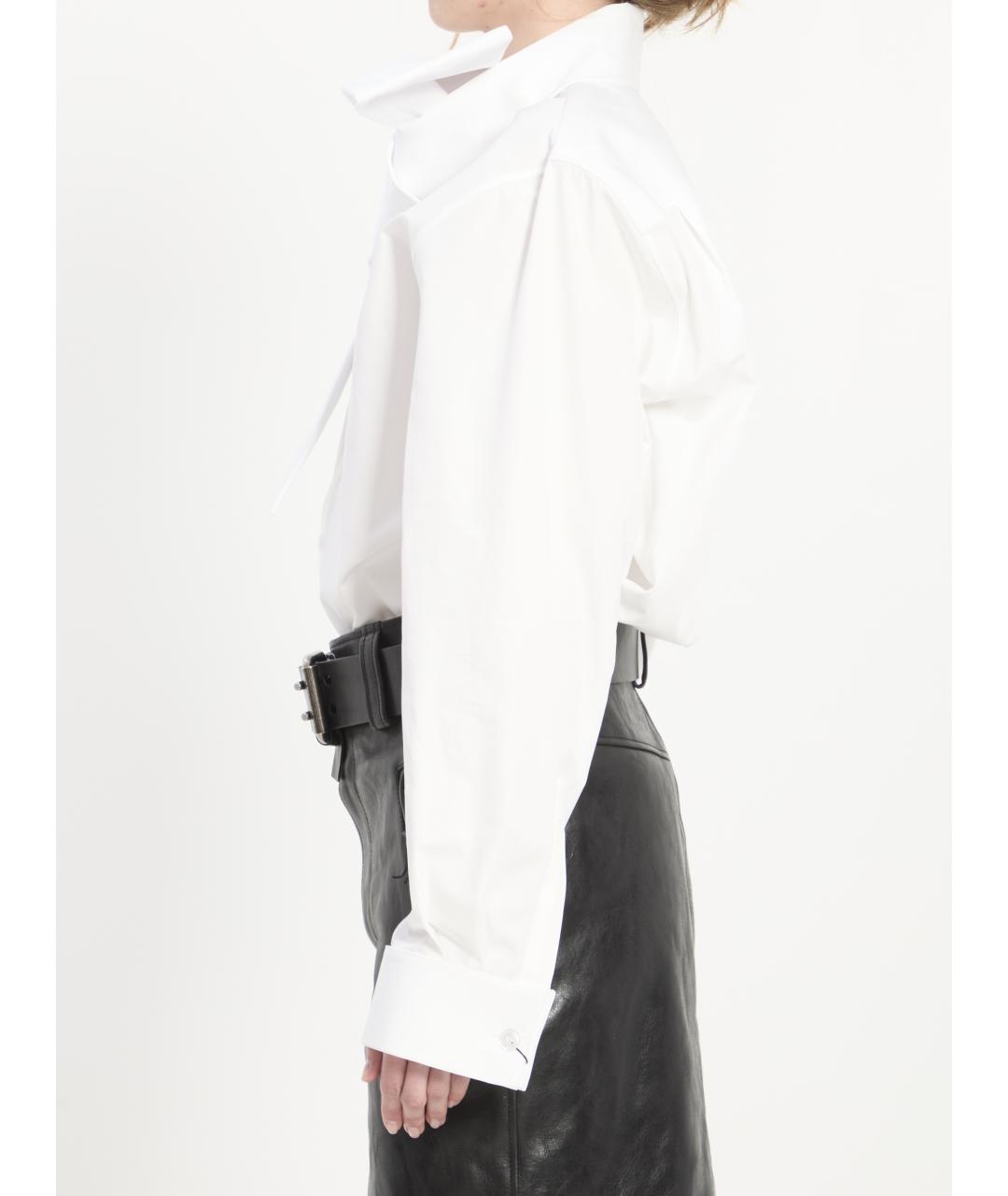 SAINT LAURENT Белая хлопковая рубашка, фото 3