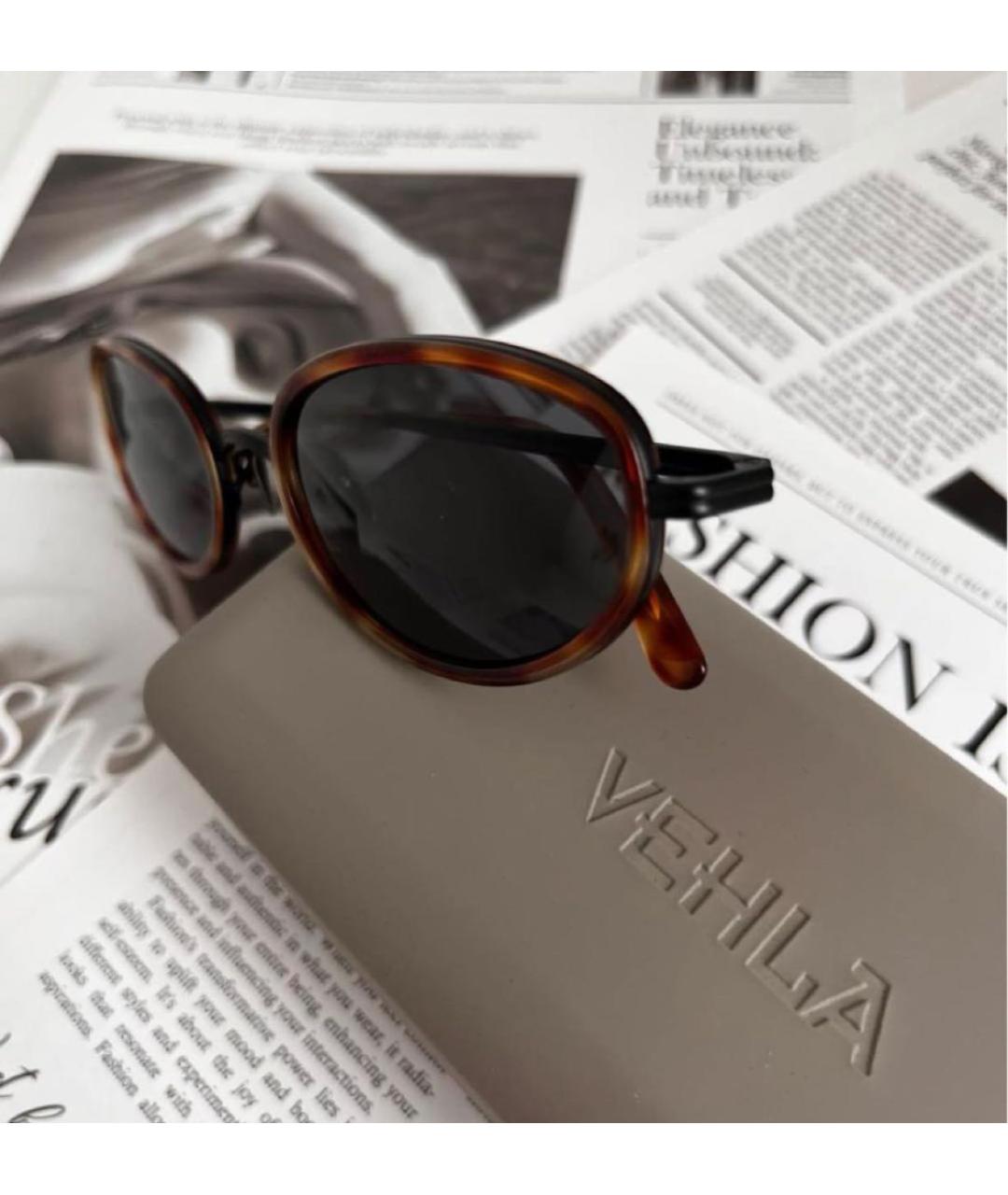 Vehla Коричневые пластиковые солнцезащитные очки, фото 4