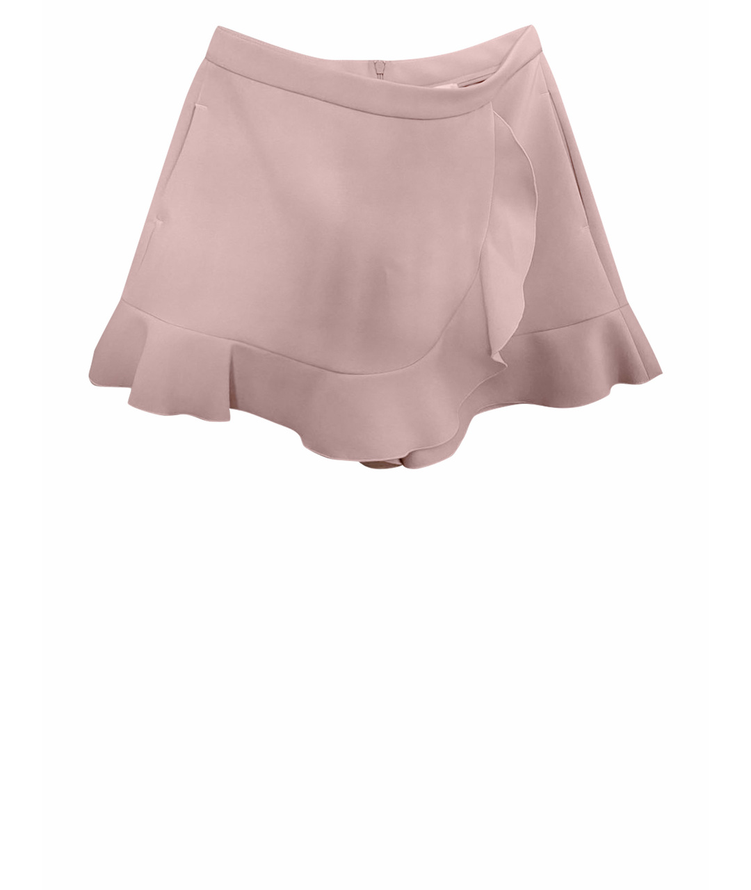 RED VALENTINO Розовая ацетатная юбка-шорты, фото 1