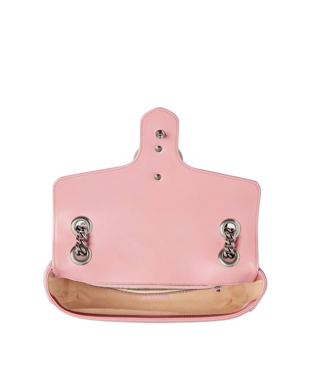 GUCCI Розовая кожаная сумка через плечо, фото 3