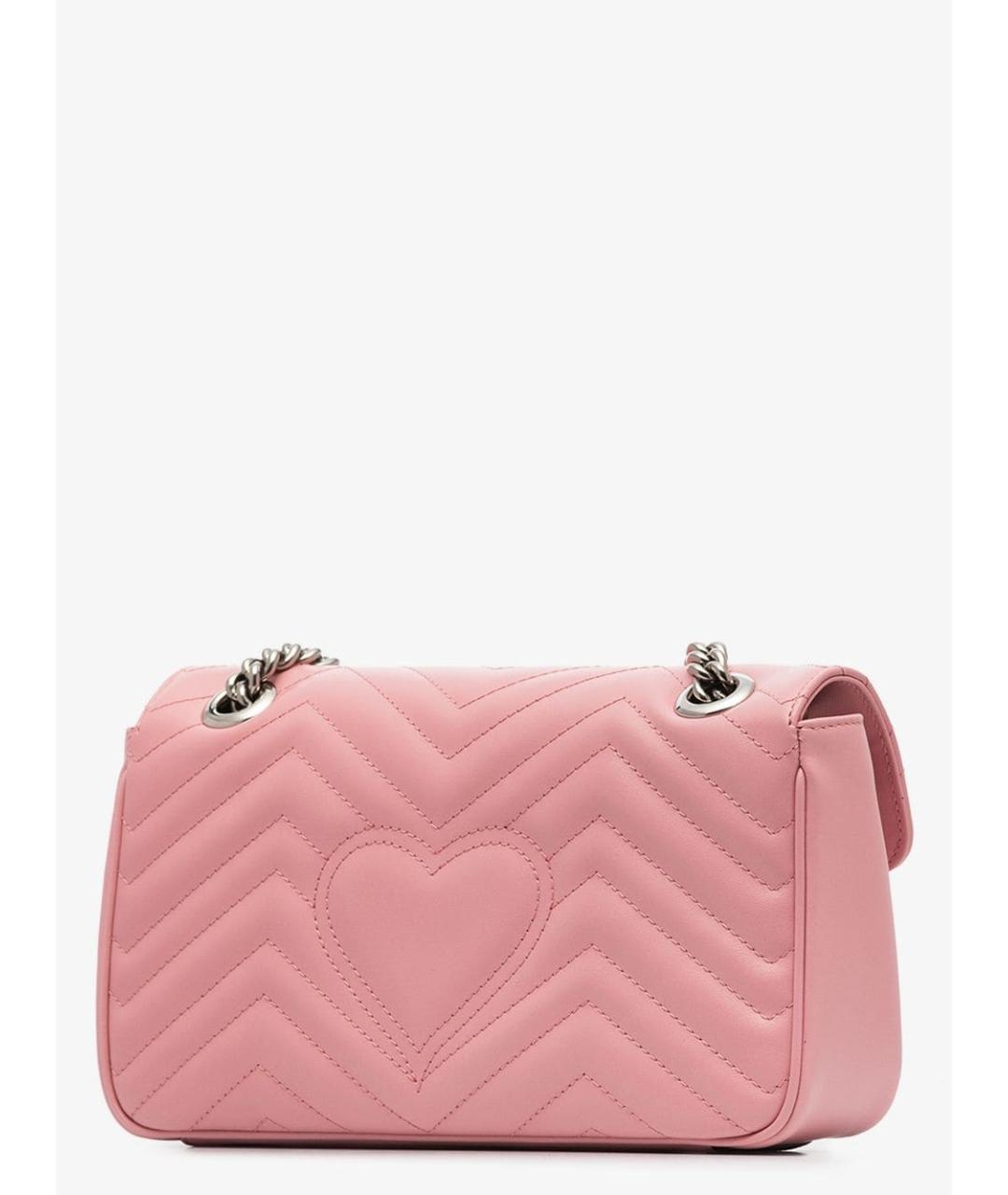 GUCCI Розовая кожаная сумка через плечо, фото 8