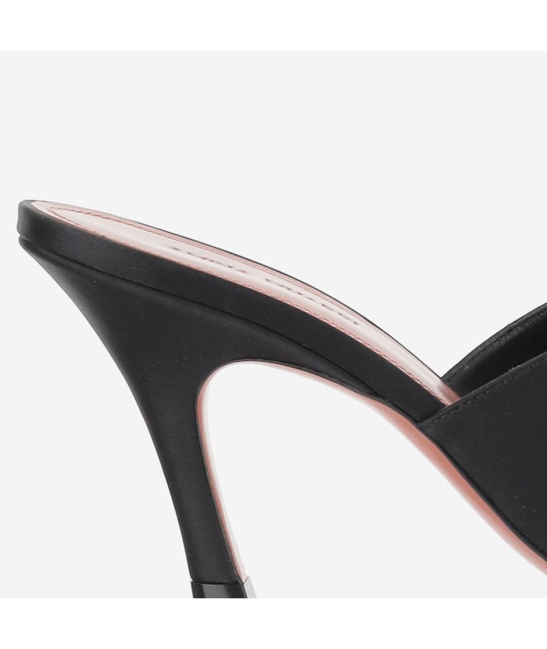 Amina Muaddi Черные туфли, фото 5