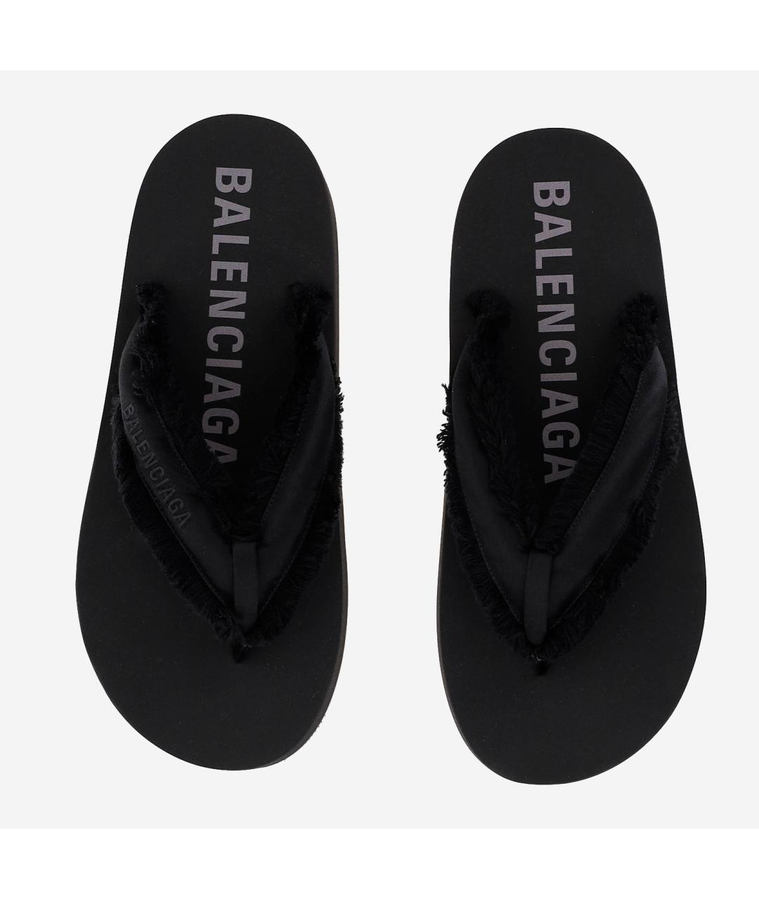 BALENCIAGA Черные шлепанцы, фото 2