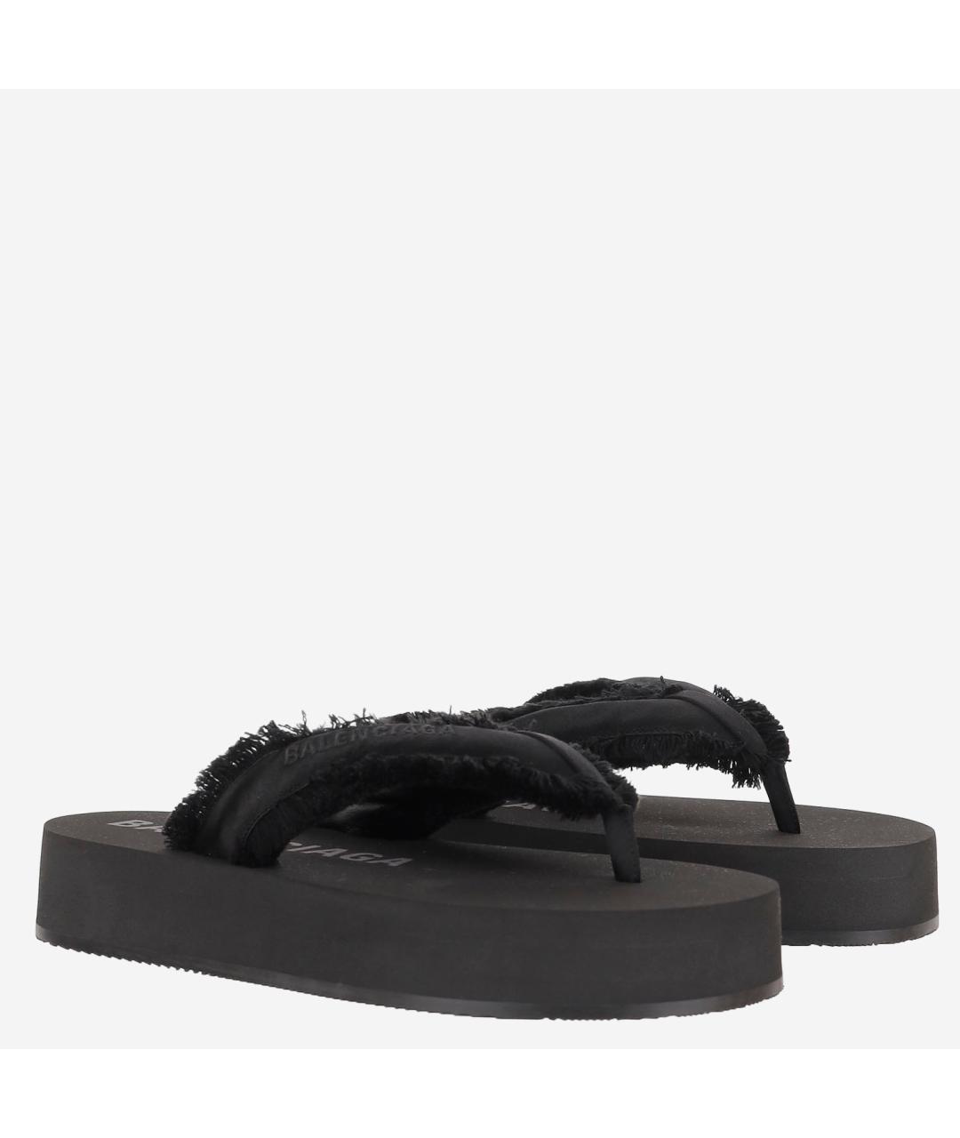 BALENCIAGA Черные шлепанцы, фото 3