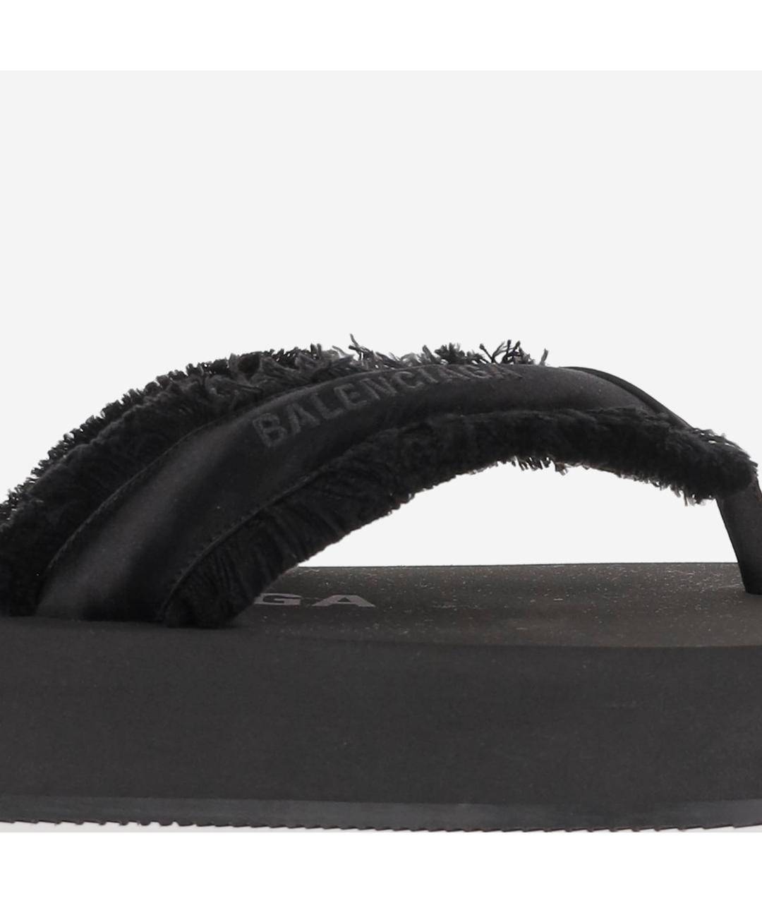 BALENCIAGA Черные шлепанцы, фото 5