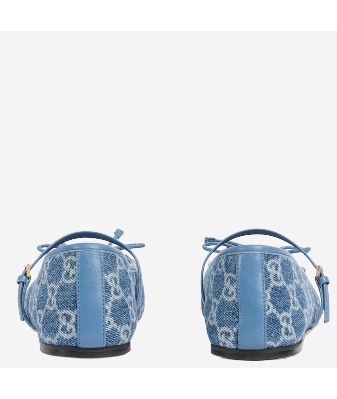 GUCCI Синие балетки, фото 4