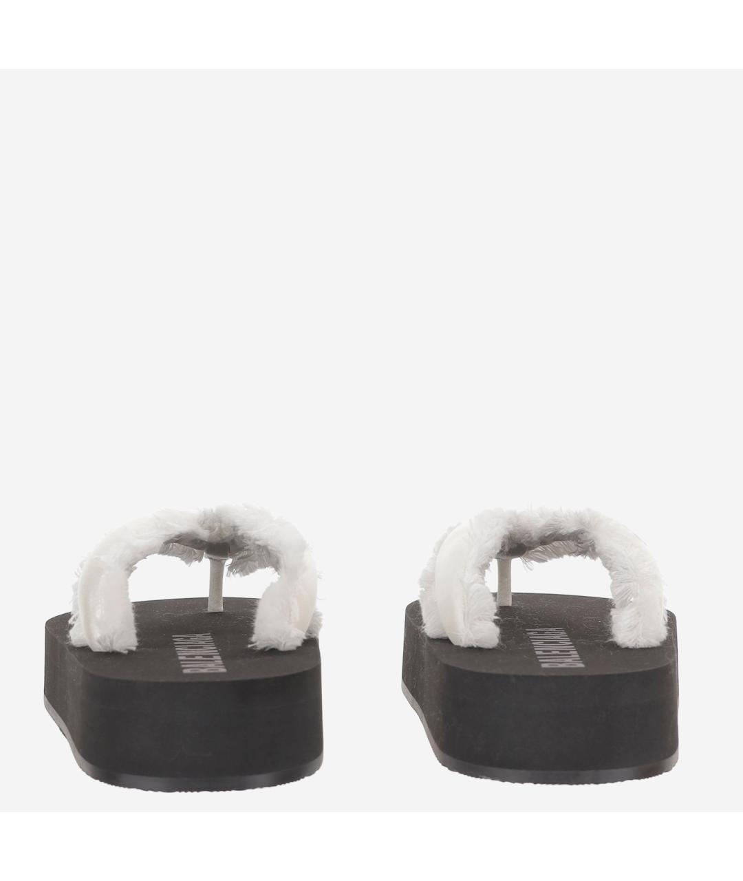 BALENCIAGA Белые шлепанцы, фото 4