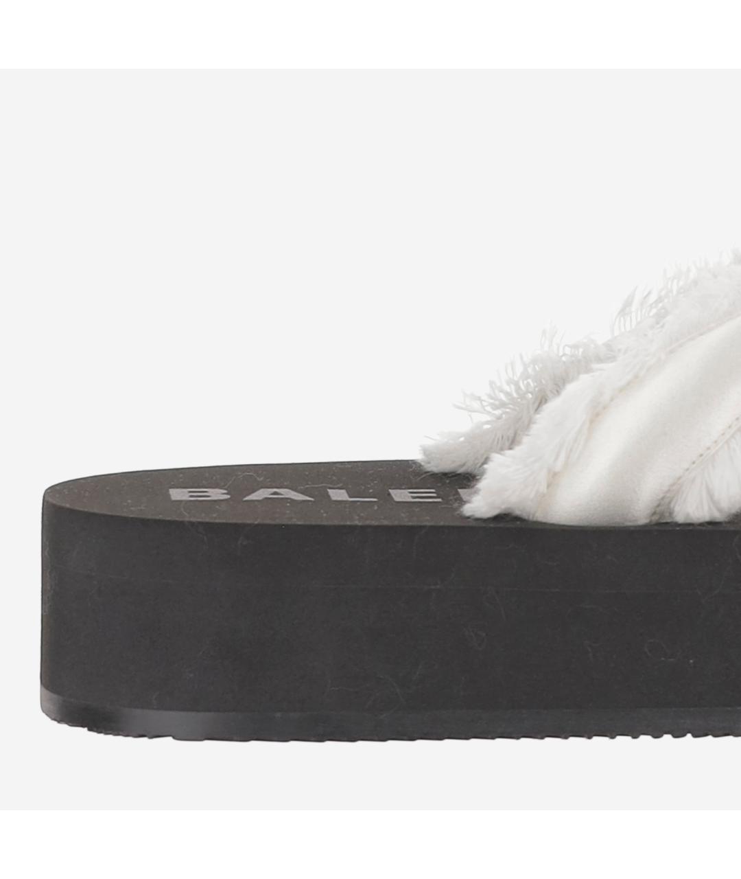 BALENCIAGA Белые шлепанцы, фото 5