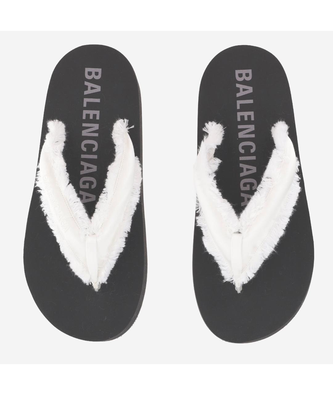 BALENCIAGA Белые шлепанцы, фото 2