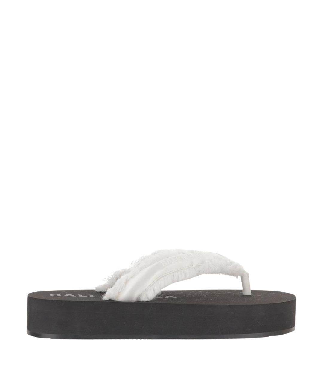 BALENCIAGA Белые шлепанцы, фото 1