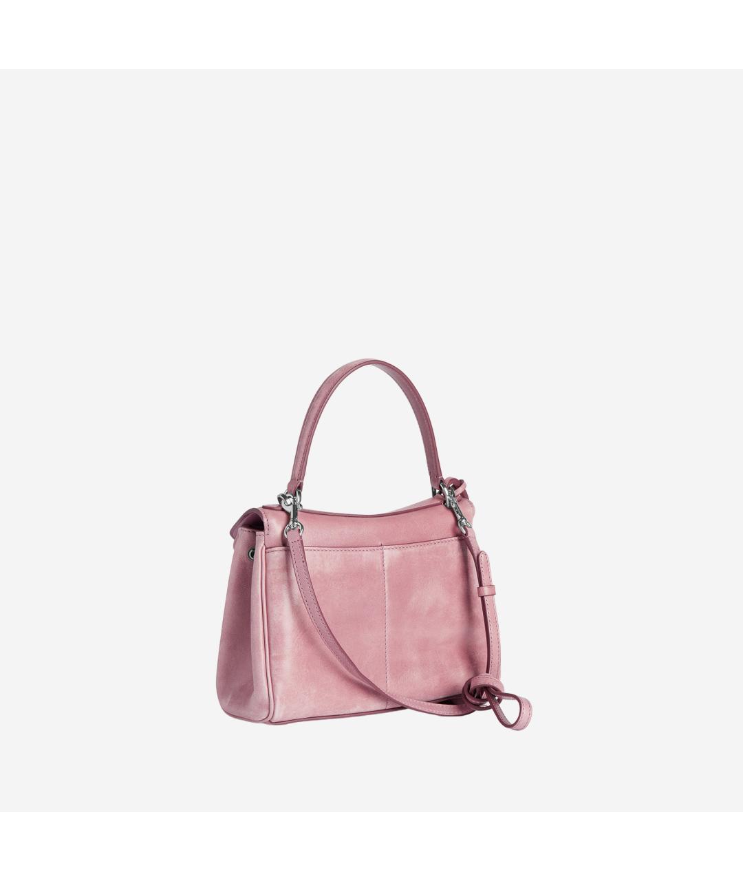 BALENCIAGA Розовая кожаная сумка через плечо, фото 3